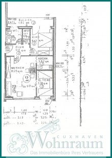 Grundriss Etagenwohnung, nur wenige Schritte bis zum Wasser, Fahrstuhl im Haus