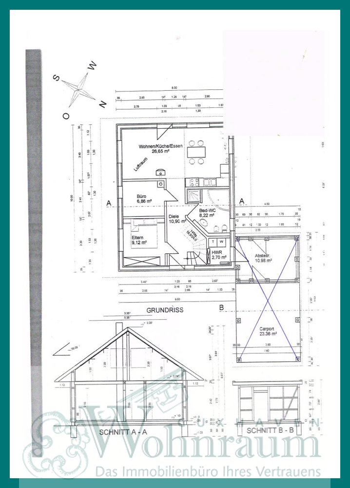 Grundriss EG Einfamilienhaus Cuxhaven / Berensch