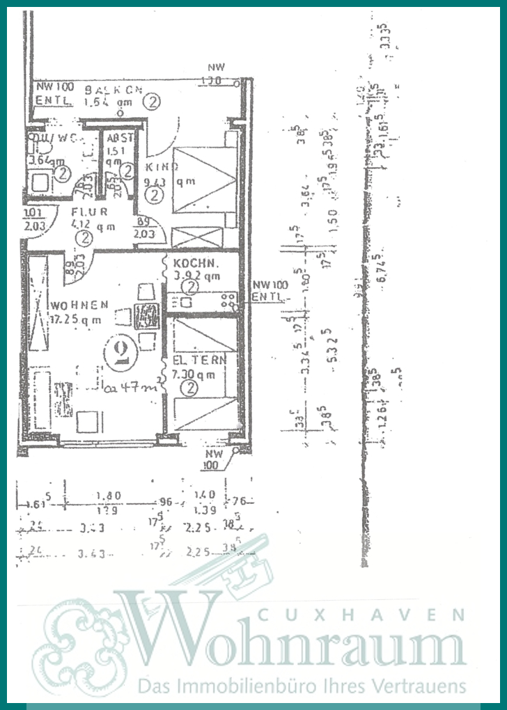 Grundriss Etagenwohnung Cuxhaven