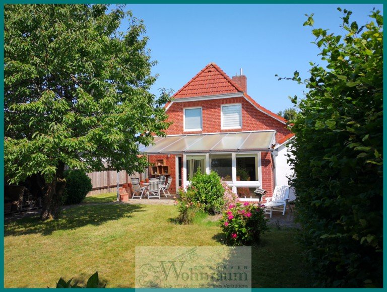 Gartenansicht Cuxhaven / Sahlenburg Einfamilienhaus Einfamilienhaus mit sehr sch�nem Wintergarten