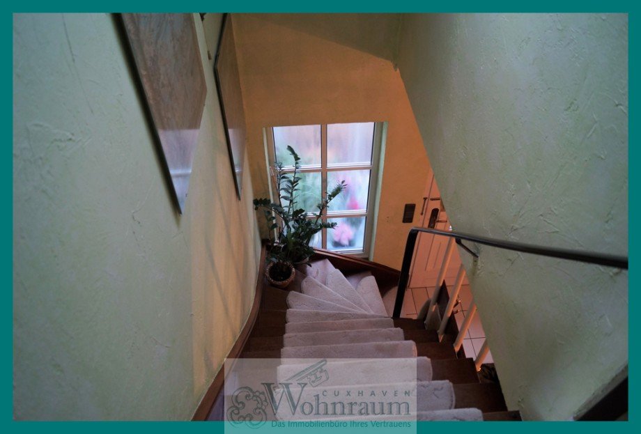 Treppe zum OG Einfamilienhaus Cuxhaven / Sahlenburg