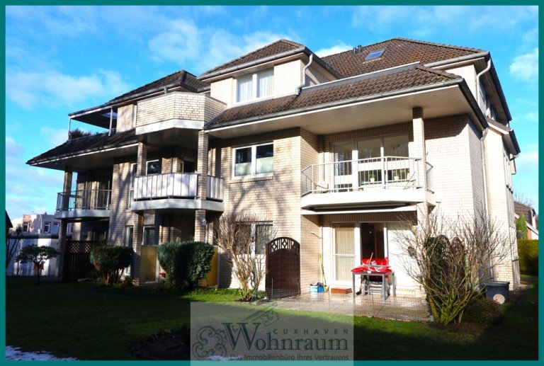 Ansicht Gartenseite Cuxhaven / Stickenb�ttel Etagenwohnung Attraktive Wohnung mit S�dbalkon in ruhiger Lage von Stickenb�ttel.
