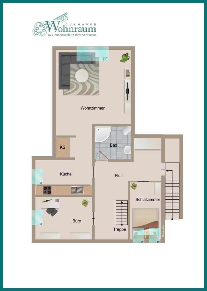 Obergeschoss Einfamilienhaus Cadenberge