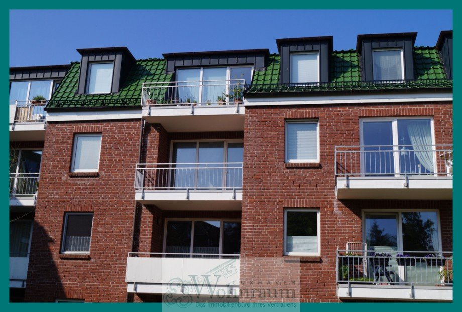 Gartenansicht Dachgeschosswohnung Cuxhaven