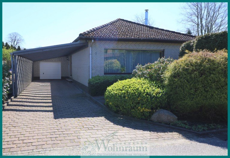 Stra�enansicht Cuxhaven / L�dingworth Einfamilienhaus gepflegter Winkelbungalow in ruhiger Lage von L�dingworth