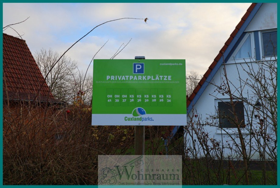 Stellplatzanordnung Ferienhaus Dorum