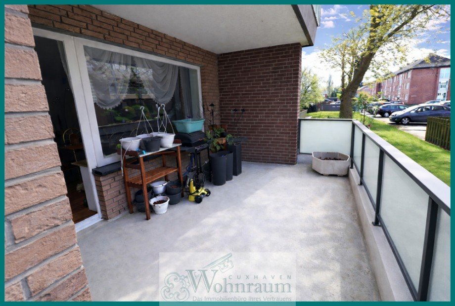 gro�er Balkon Erdgeschosswohnung Cuxhaven
