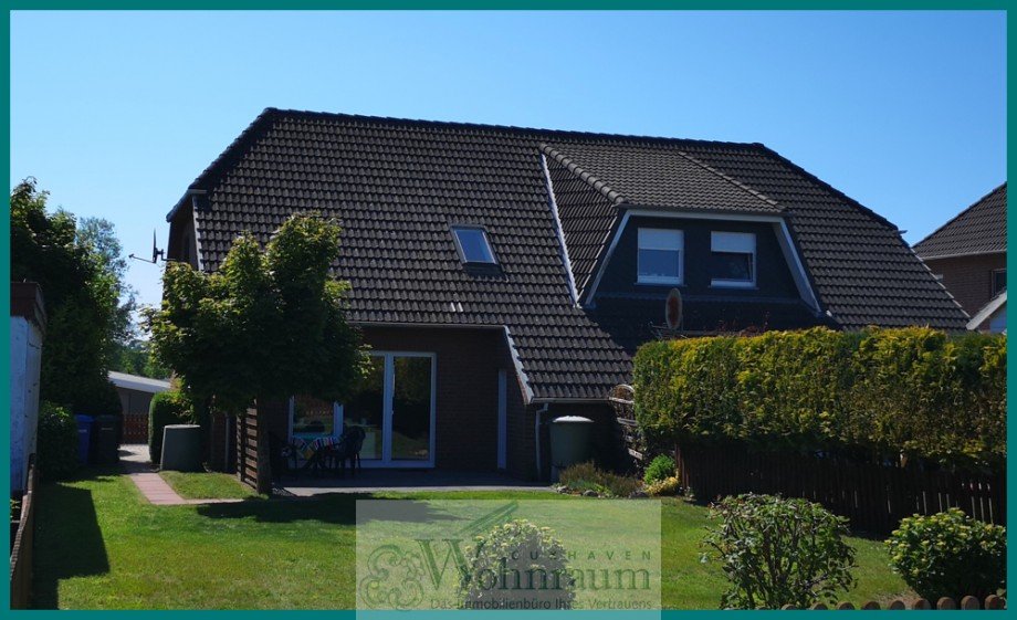 Gartenansicht Doppelhaush�lfte Wurster Nordseek�ste