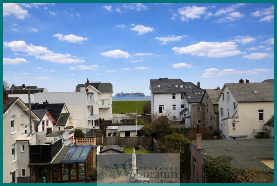 Blick aus der K�che Etagenwohnung Cuxhaven