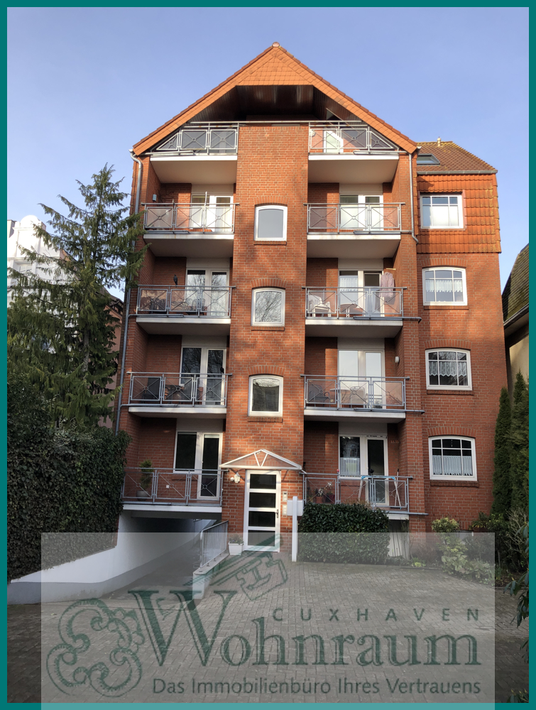R�ckseite des Geb�udes Erdgeschosswohnung Cuxhaven