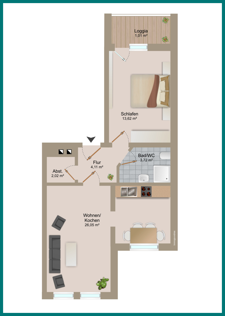  Erdgeschosswohnung Cuxhaven