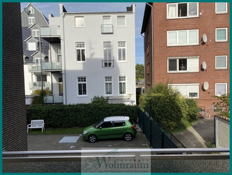 Aussicht vom Balkon Etagenwohnung Cuxhaven