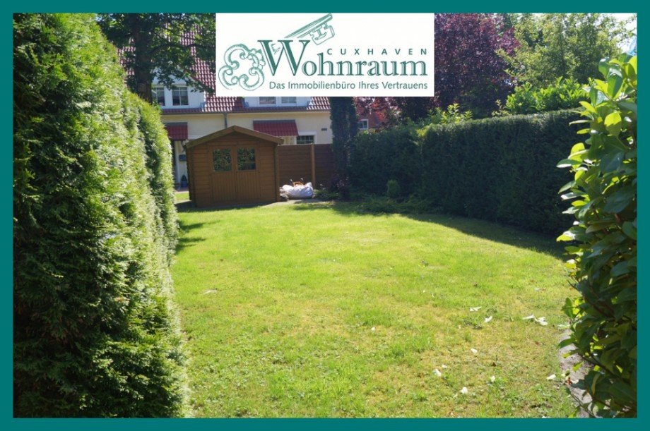 Blick in den Garten Reihenmittelhaus Cuxhaven / Groden