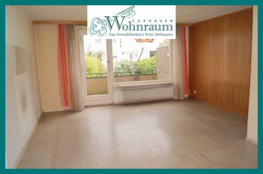 gro�es Wohnzimmer mit Balkon Reihenmittelhaus Bremen