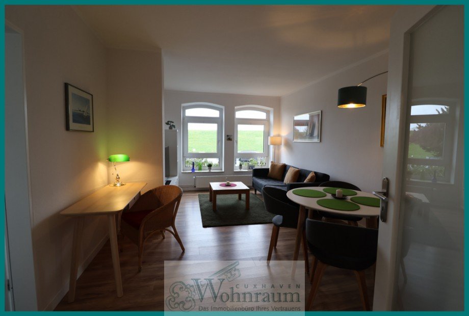 Blick in das Wohnzimmer Erdgeschosswohnung Cuxhaven