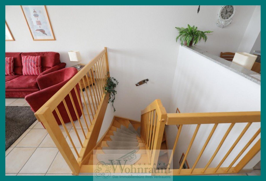 Treppe in der Wohnung Maisonettewohnung Cuxhaven