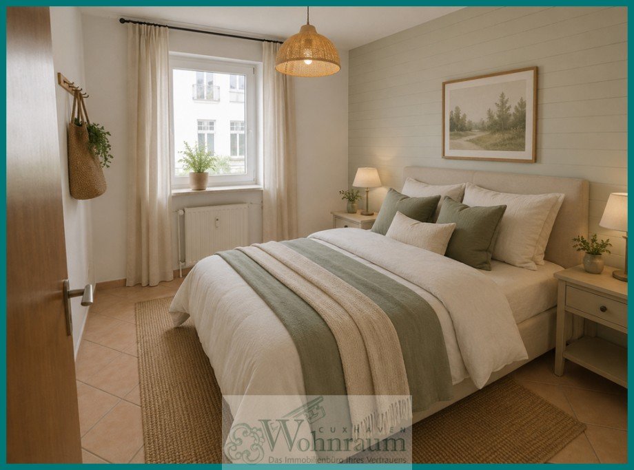 Wohnbeispiel Schlafzimmer Etagenwohnung Cuxhaven
