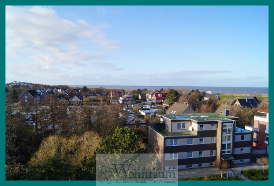 Blick bis nach Neuwerk Etagenwohnung Cuxhaven