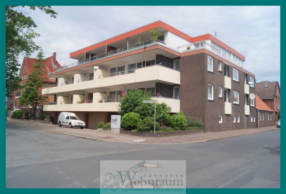 Au�enansicht Balkon 2.OG Etagenwohnung Cuxhaven