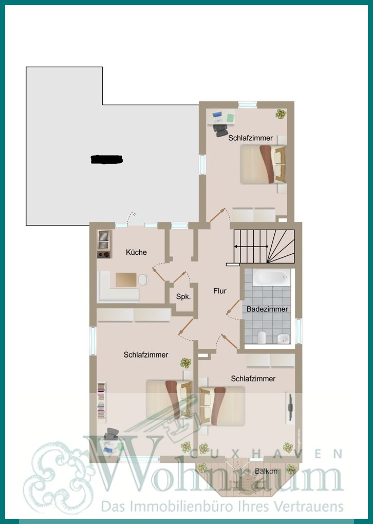 Obergeschoss Einfamilienhaus Cuxhaven