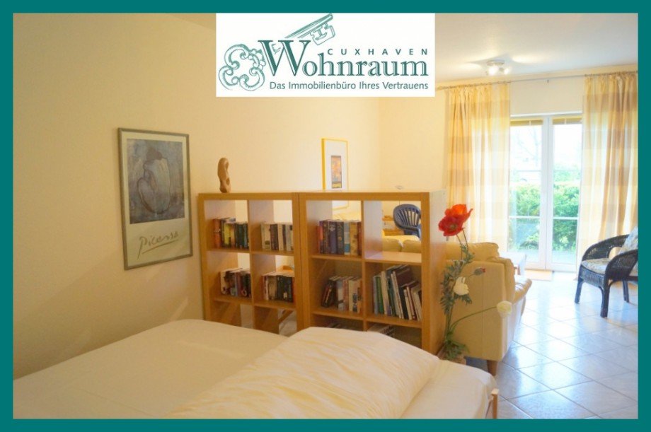 Wohn- und Schlafzimmer Erdgeschosswohnung Dorum Neufeld