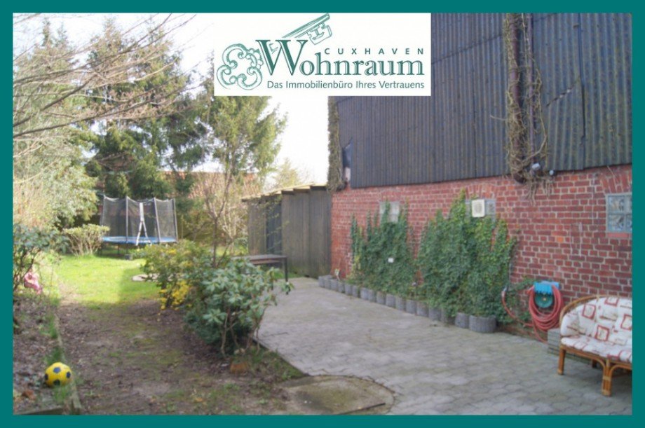 Blick in den Garten Einfamilienhaus Otterndorf