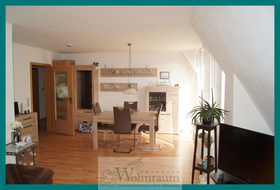 Wohnzimmer Dachgeschosswohnung Cuxhaven