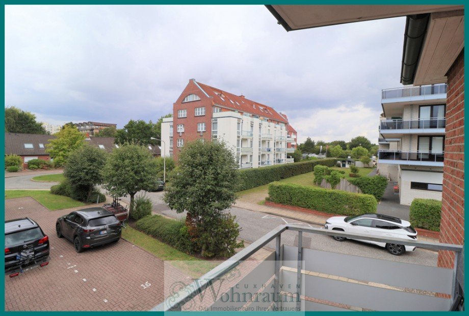 Blick vom Balkon Etagenwohnung Cuxhaven / D�se