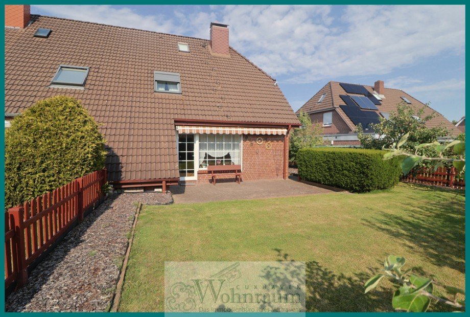 Gartenansicht Doppelhaush�lfte Otterndorf