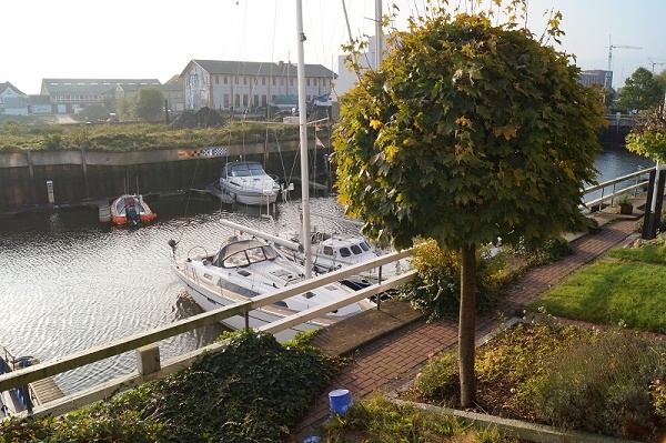 Blick vom Balkon Etagenwohnung Cuxhaven
