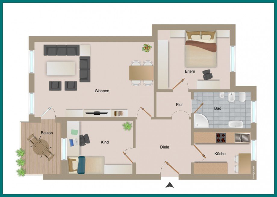 Grundriss Etagenwohnung Cuxhaven / D�se