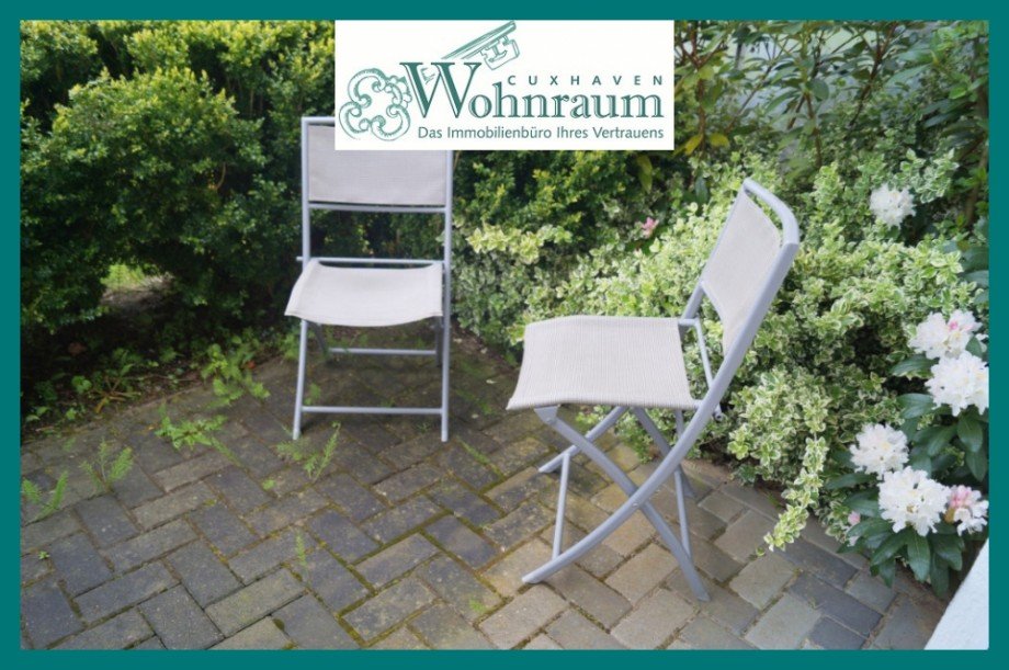 gem�tliche Terrasse Erdgeschosswohnung Dorum Neufeld