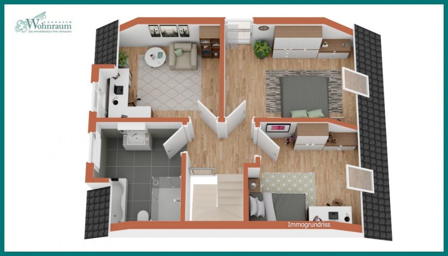 Obergeschoss Doppelhaush�lfte Cuxhaven / Altenbruch